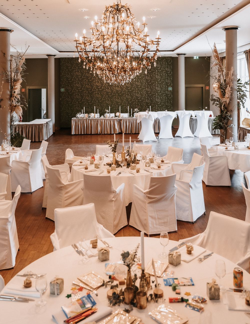 Wedding celebration setup